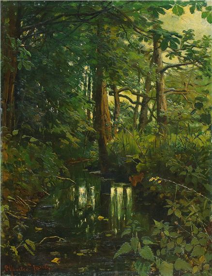 Waldinneres by Peder Mork Monsted, 1886