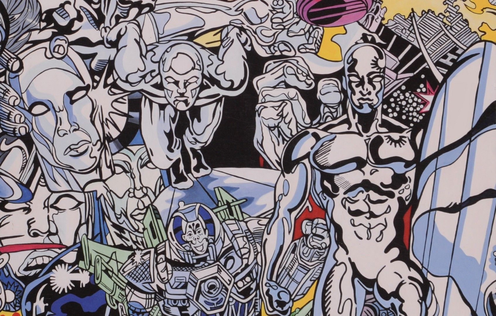 Artwork by Gudmundur Gudmundsson, Silver Surfer Saga, Made of Color Lithograph On Glossy Paper