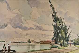 Bora Bora, the Wharf and the marine launch - Pierre Bompard