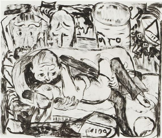 Liebespaar II - Max Beckmann