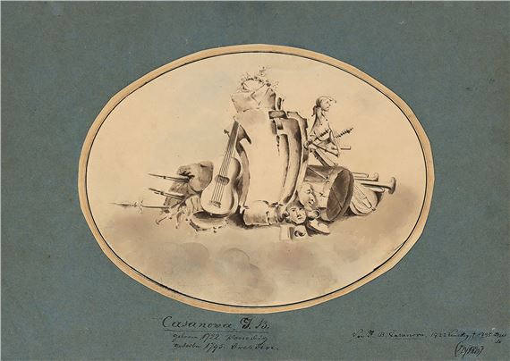 Waffen, Masken und Musikinstrumente - Giovanni Battista Casanova