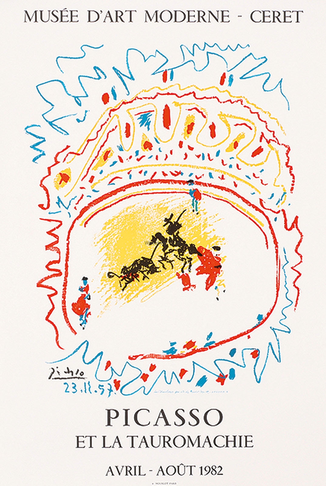 Artwork by Pablo Picasso, Henri Deschamps, Picasso et la Tauromachie, Made of color lithograph