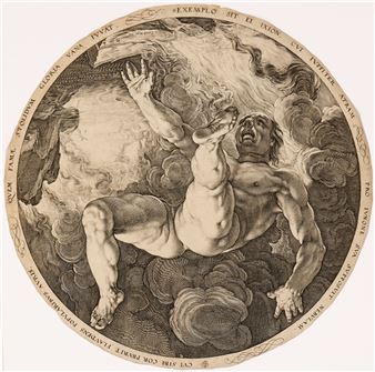 Der Sturz des Ixion - Hendrick Goltzius