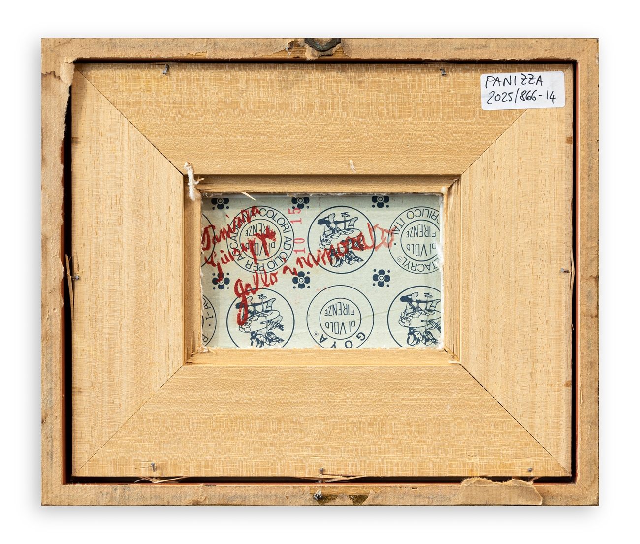 Artwork by Giuseppe Panza, Gallo innamorato, Made of oil on canvas cardboard