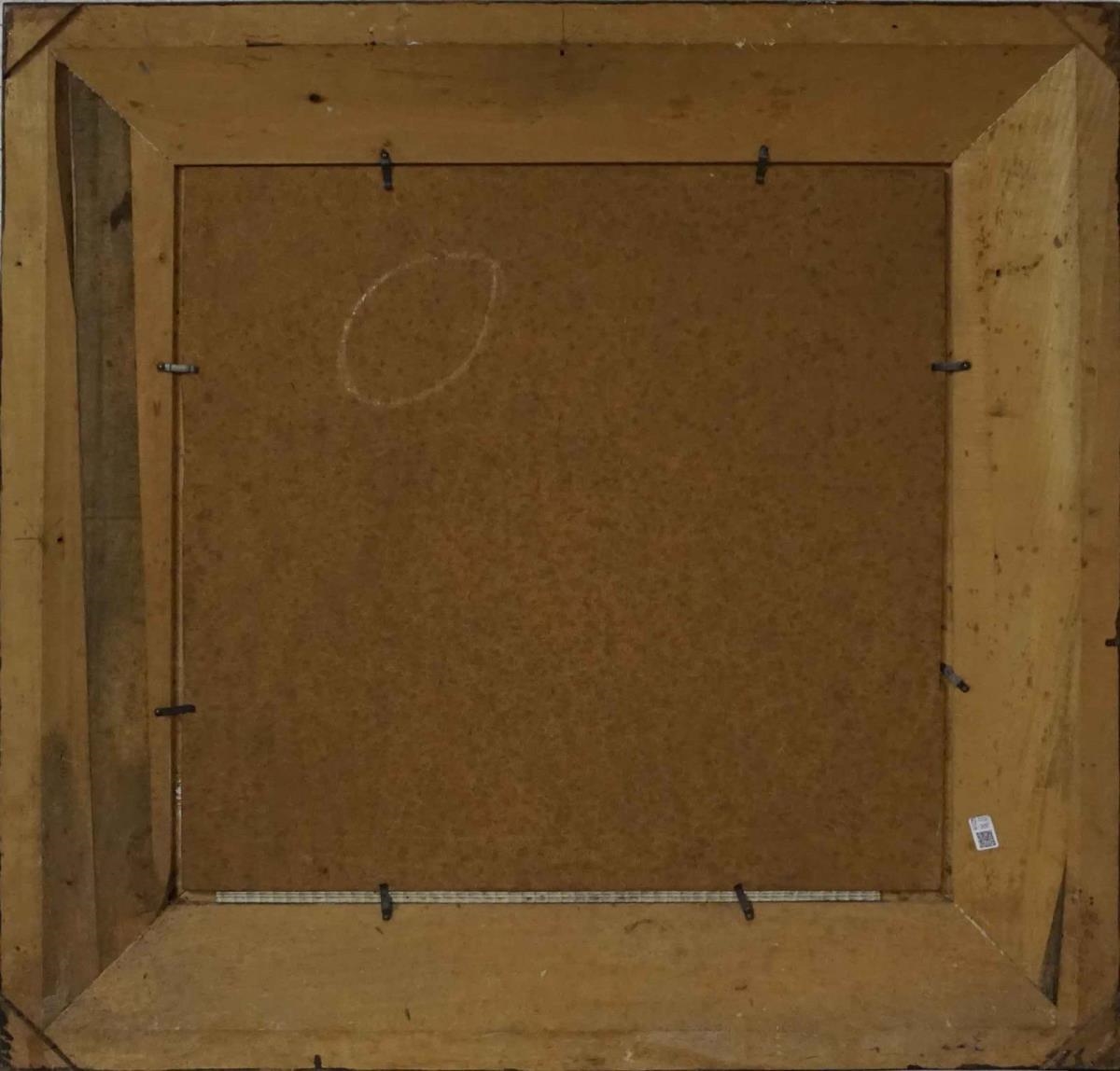 Artwork by Benno Eggert, Blumenstillleben in Korb, Made of oil on hardboard