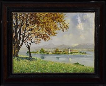 Blick auf die Fraueninsel und Kloster Frauenchiemsee - Walter Thamm