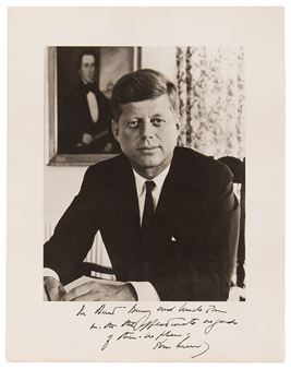 John F. Kennedy Oversized Signed Photograph