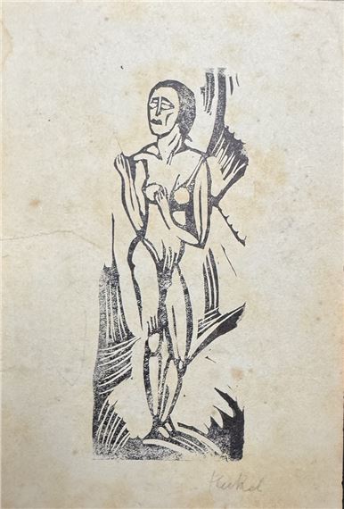 Standing Nude Woman - Erich Heckel