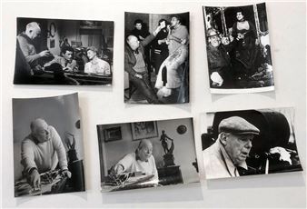 Portrait, on the set of Elena et les hommes - Jean Renoir