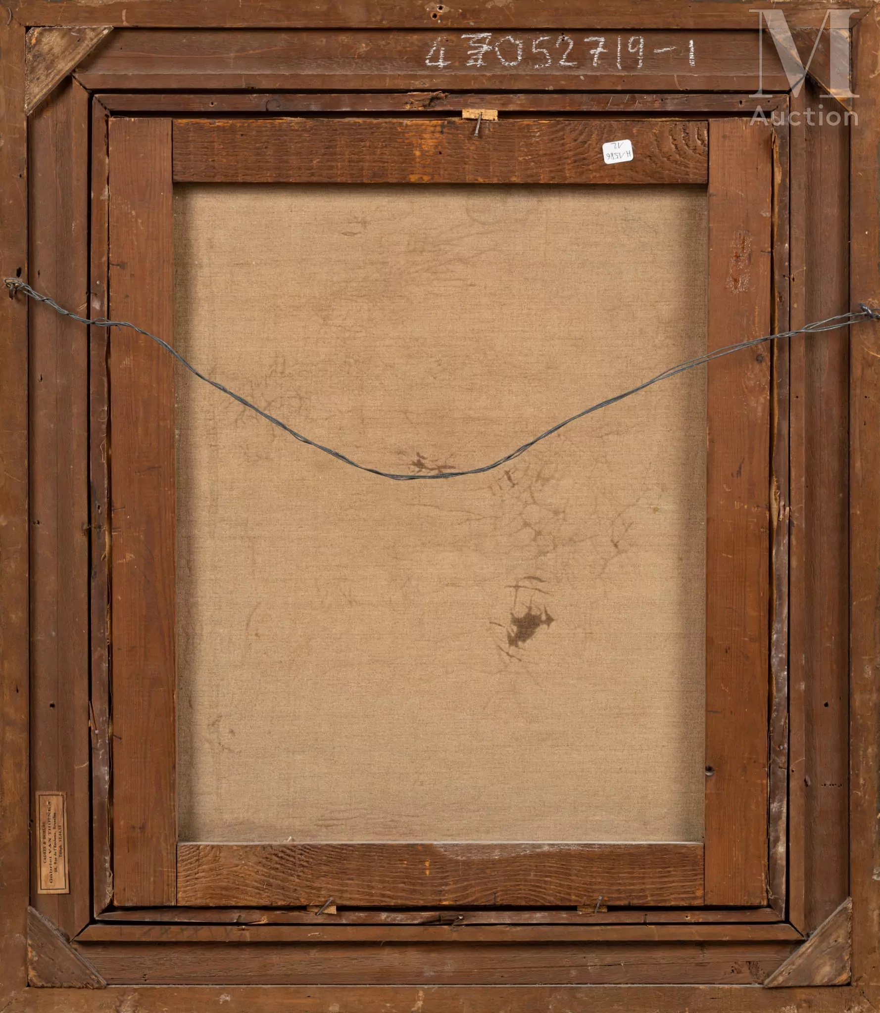 Artwork by Léonid Frechkop, Demi nu au chignon, Made of oil on canvas