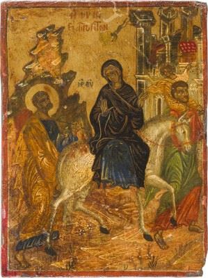 FLIGHT INTO EGYPT - Cretan School, 17th Century
