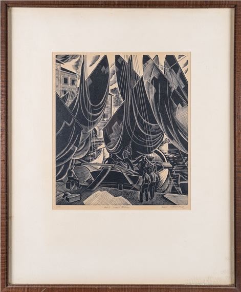 Sails, Lake Garda by Iain MacNab, 1938