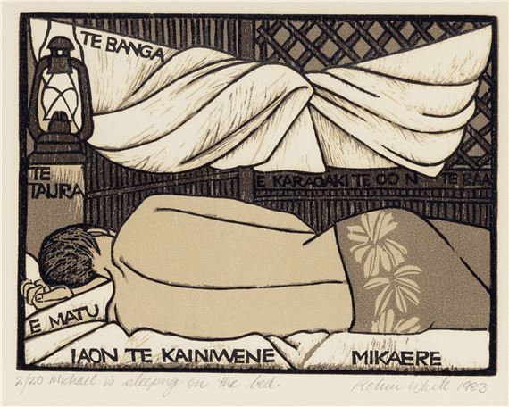 Beginner's Guide to Gilbertise: Michael is Sleeping on the Bed by Robin White, 1983