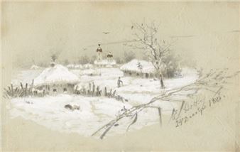 WINTER LANDSCAPE - Efim Efimovich Volkov