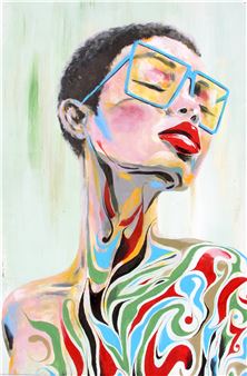 LADY WITH BLUE GLASSES (CINDY - Mbongeni Mhlongo