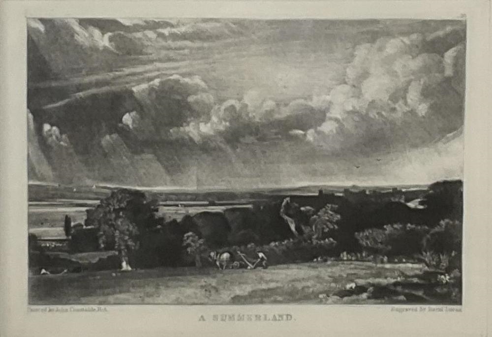 Artwork by John Constable, a Summerland, Made of Engraving Print On Paper