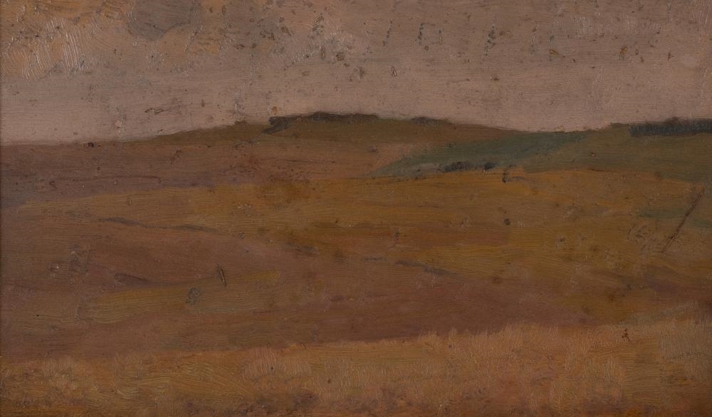 Artwork by E. Phillips Fox, Twilight Landscape, Made of Oil On Panel