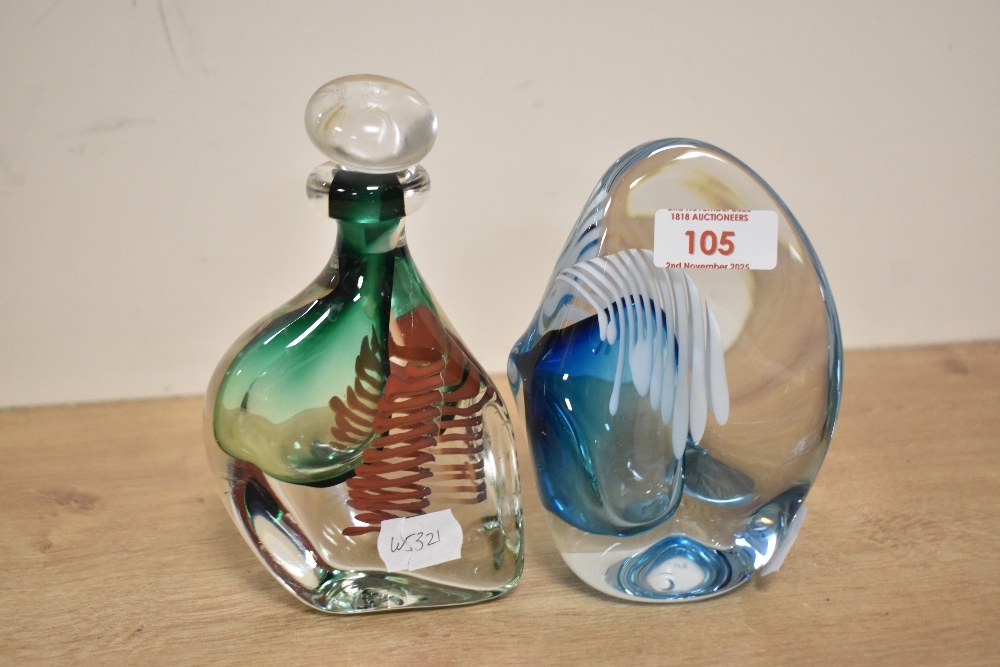 Artwork by Karlin Rushbrooke, Wedge Bottle, Made of Glass