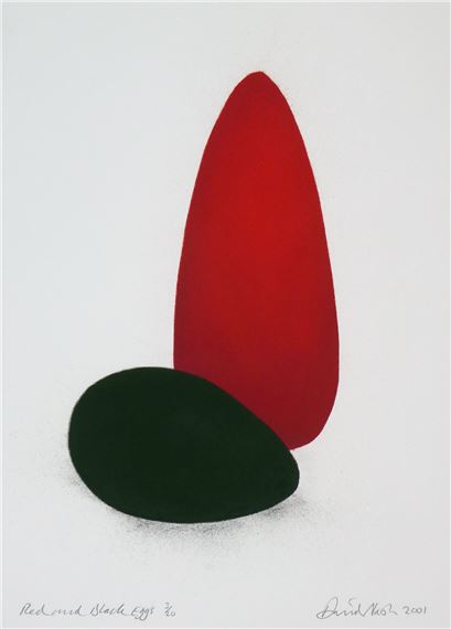 Red and black Eggs - David Nash