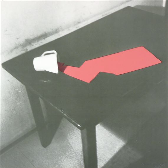 Tisch mit umgekippter Kanne I - Sigmar Polke