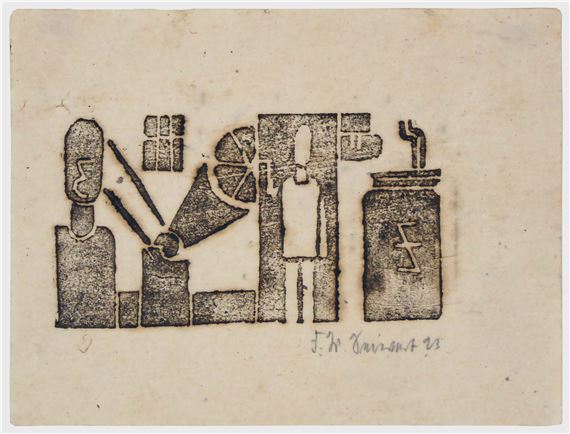 Fabrikbetrieb by Franz Wilhelm Seiwert, 1923