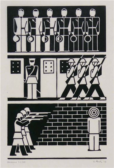 Kaserne - Gerd Arntz