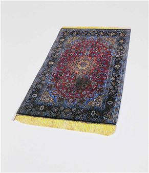 Teppiche. Künstlerbuch mit 9 ausgeschnittenen und eingeklebten Photokopien