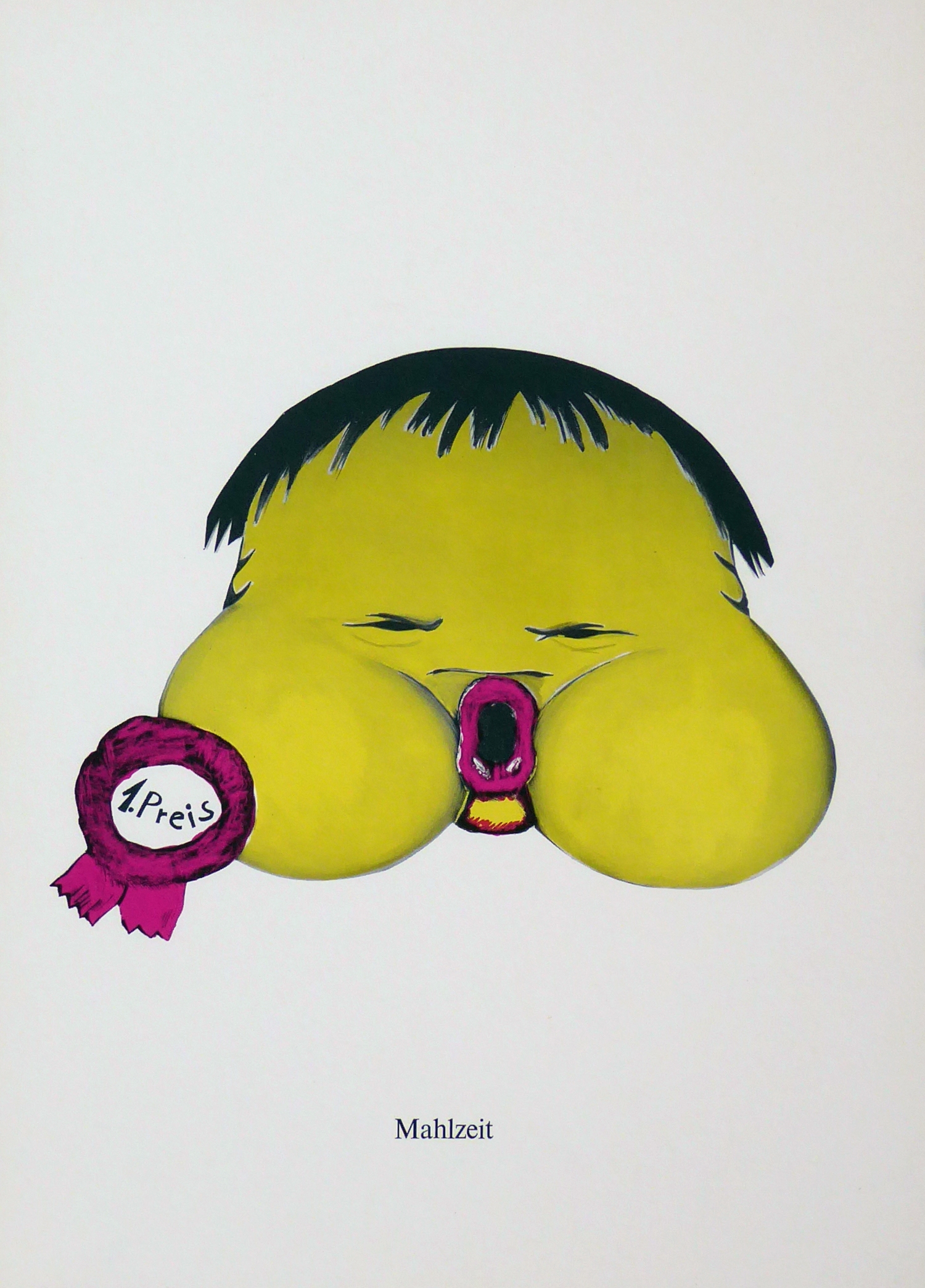 Artwork by Jörg Immendorff, 11 Bll. Lidl-Babies, Made of Farb. Offsets mit typographischen Wünschen