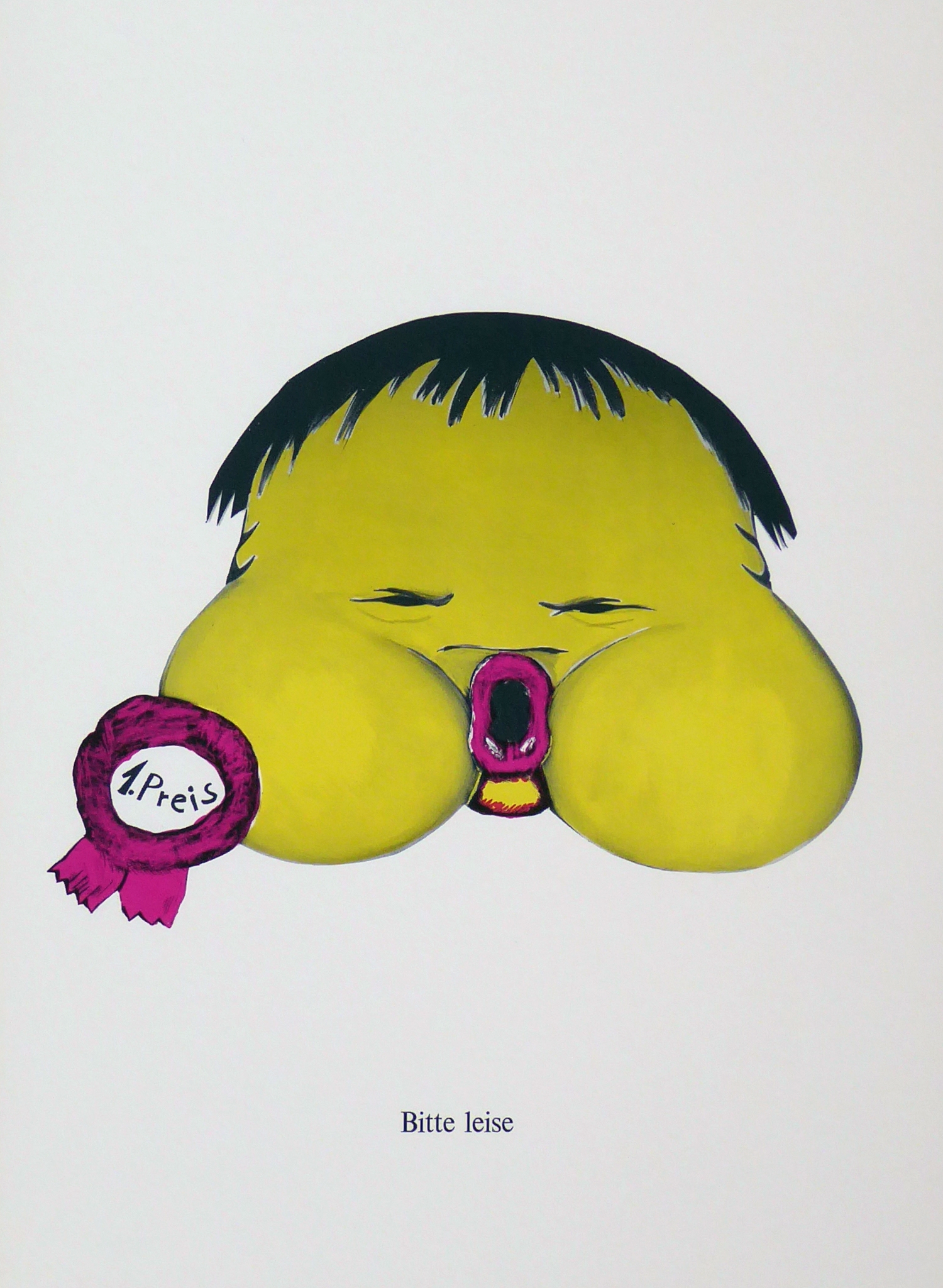 Artwork by Jörg Immendorff, 11 Bll. Lidl-Babies, Made of Farb. Offsets mit typographischen Wünschen