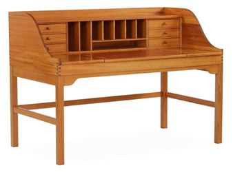 Writing desk of solid pitch pine - Andreas Hansen