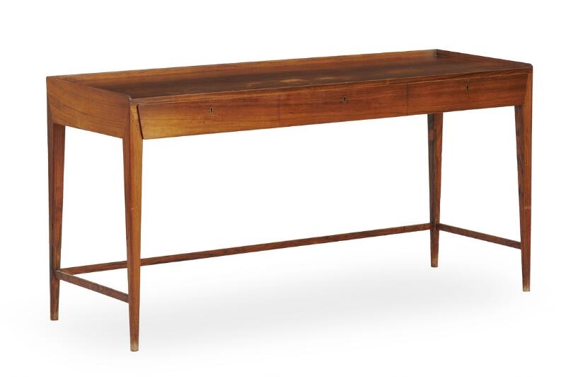 Artwork by Frode Holm, Desk of Brazilian rosewood, Made of Brazilian Rosewood