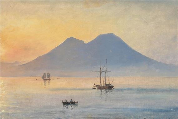 Sunset over the Bay of Naples - Carl Frederik Sørensen
