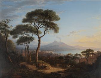 Alexander Nasmyth
(British, 1758-1840)
Veduta di Napoli da Posillipo and Veduta della costa Sorrentina (two works - Alexander Nasmyth