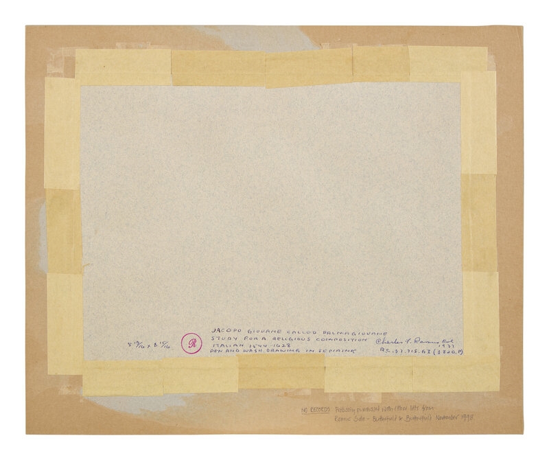 Artwork by Italian School, 16th Century, Italian School, 15th/16th Century
The Death of the Righteous and the Judgement of the Sinner and Discovery of an Empty Tomb (two works, Made of brown ink on paper