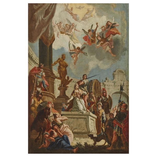 Francesco Fontebasso | THE MARTYRDOM OF SAINT CATHERINE OF ALEXANDRIA ...