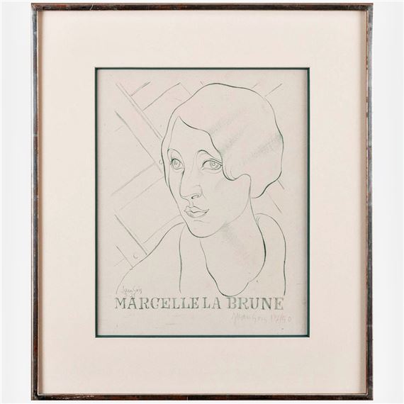 MARCELLE LA BRUNE (s.9725), MARCELLE THE BRUNETTE by Juan Gris, 1921