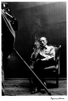 MARCEL DUCHAMP SMOKING IN FRONT OF THE LENS - Gianfranco Baruchello