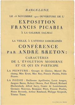 Francis Picabia Exhibition Lecture by André Breton
