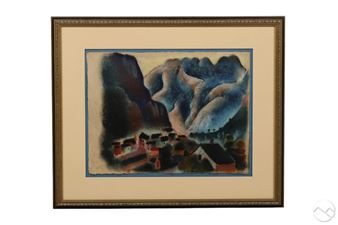 Pastel Valley Landscape - Richard Ziegler