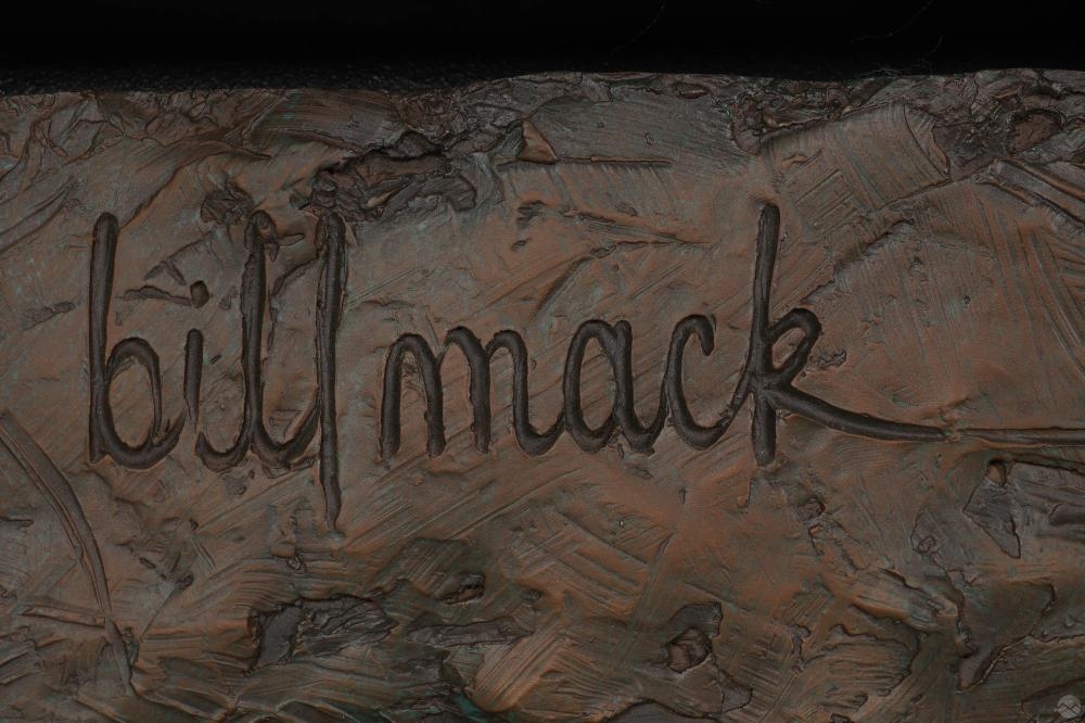 Artwork by Bill Mack, Bronze Nude Girl Relief Sculpture, Made of Bonded Bronze