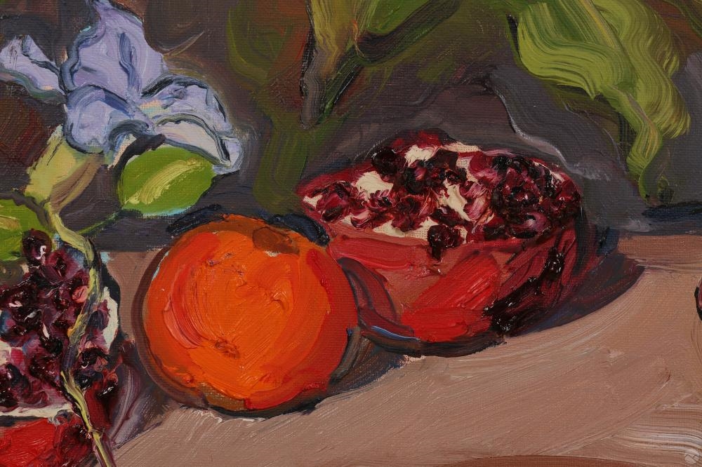Artwork by Rene Guerin, Fruit Still Life Painting, Made of Oil Painting On Board