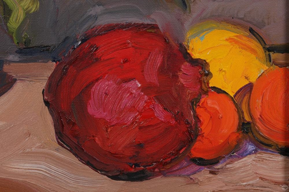 Artwork by Rene Guerin, Fruit Still Life Painting, Made of Oil Painting On Board