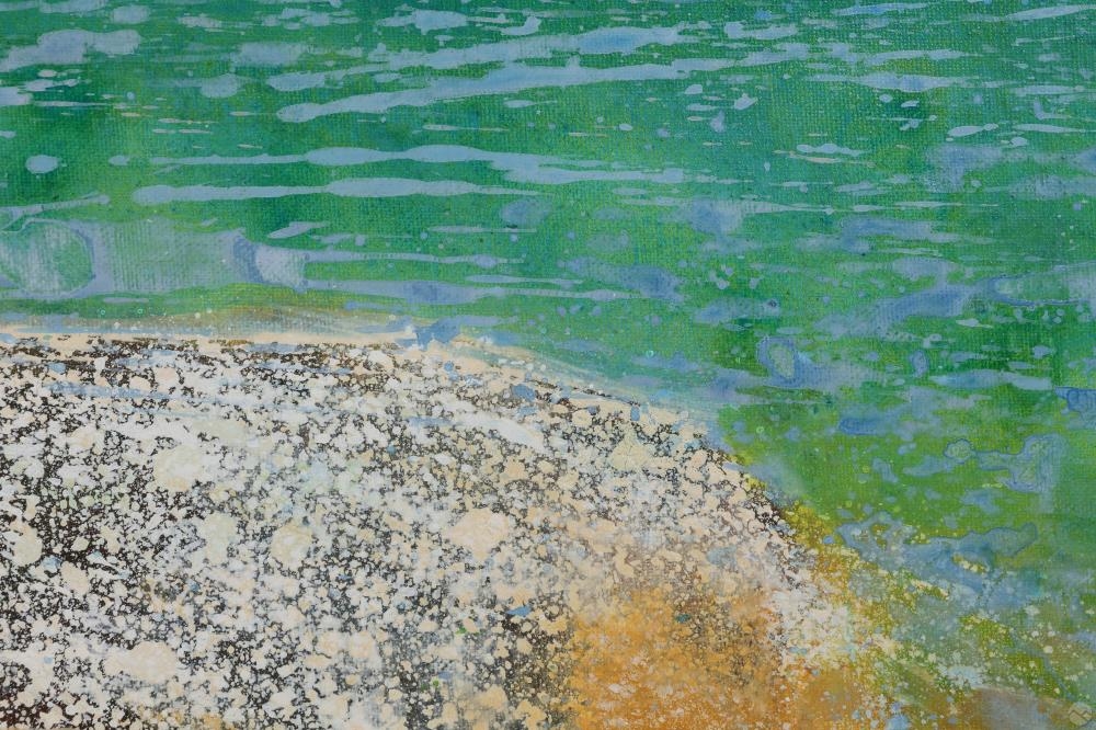 Artwork by Maria Filopoulou, Swimmer II, Made of Oil On Canvas