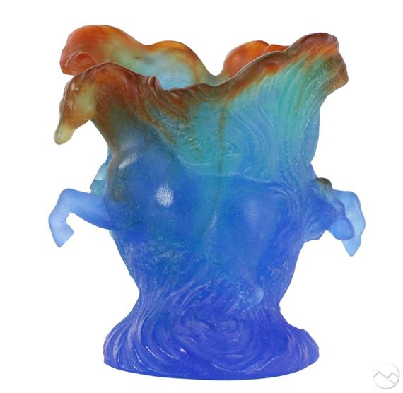 Horses Vase - Daum Frères