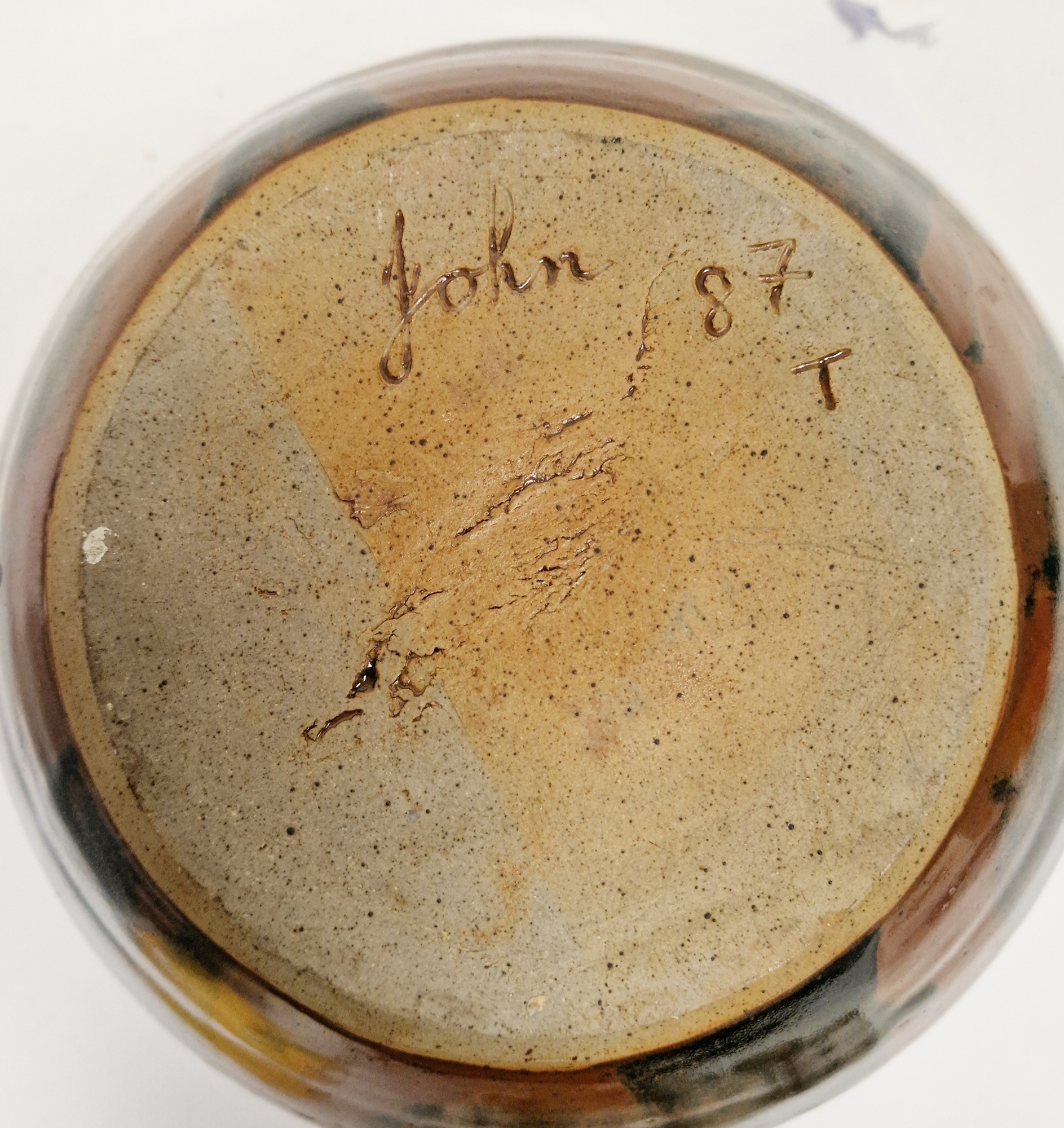 Artwork by Ian Axton, Studio pottery jug and vase, Made of Studio Pottery