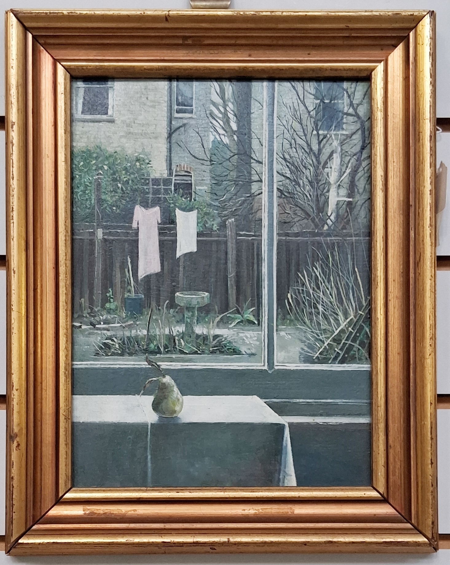 Artwork by Paul Jackson, Back Garden, Made of Oil On Board