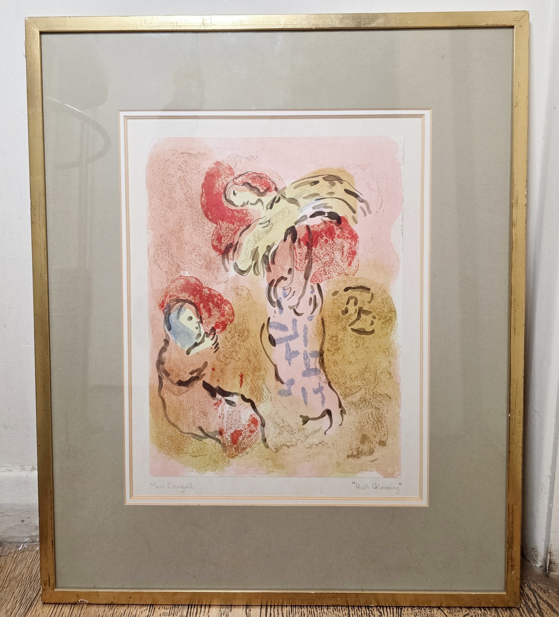 Marc Chagall | Ruth Gleaning and Ruth at the Feet of Boaz | MutualArt