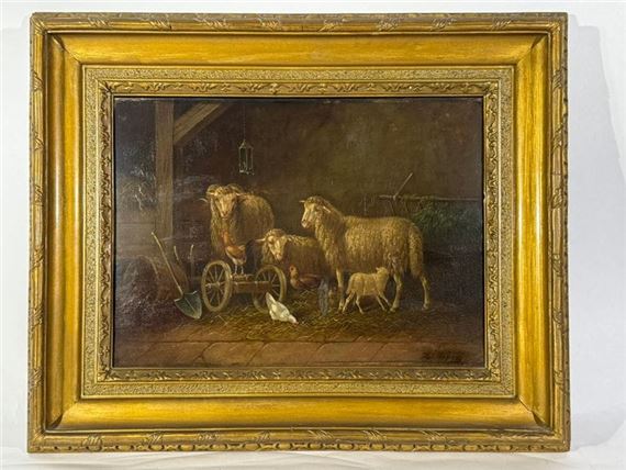 The sheepfold - Adolf Nowey