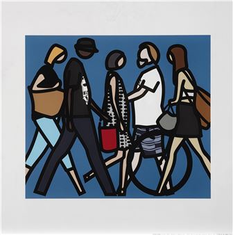 Walking In Melbourne 1 - Julian Opie