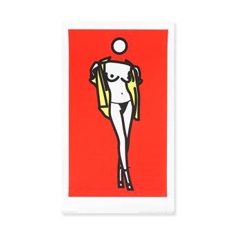 Woman Taking Off Man's Shirt. 5 - Julian Opie